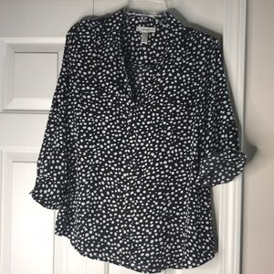 Dress Barn polka dot blouse!